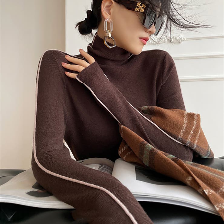 ブラウン | ニットセーター | Girly Doll