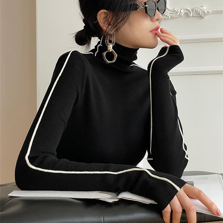 ブラック | ニットセーター | Girly Doll