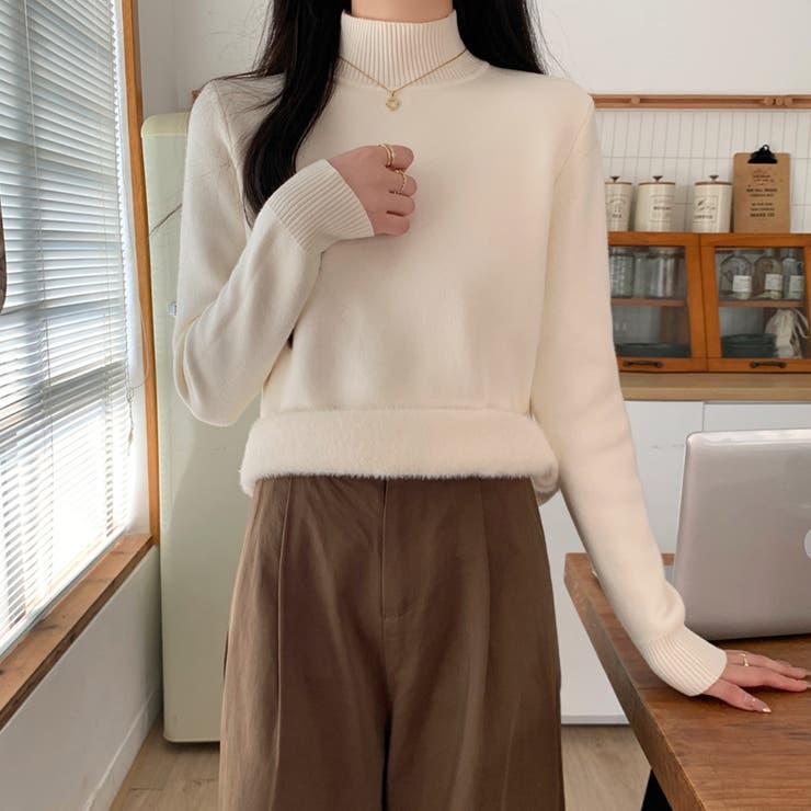 アイボリー | ニットセーター | Girly Doll