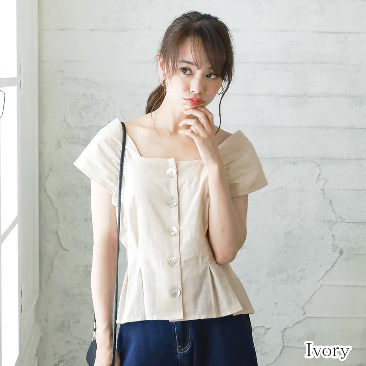 コットンワイドショルダー前開きビスチェ 韓国ファッション 品番 Zj Girly Doll ガーリードール のレディース ファッション通販 Shoplist ショップリスト