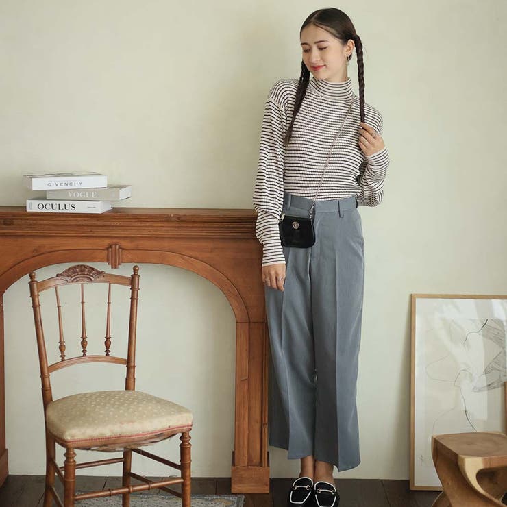 ボーダーハイネックニット | Doula Doula | 詳細画像7 