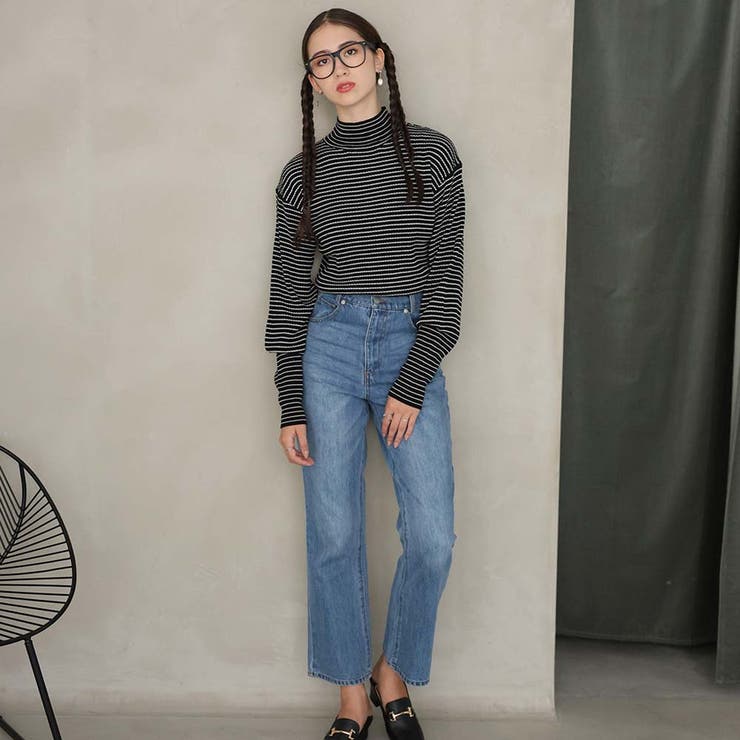 ボーダーハイネックニット | Doula Doula | 詳細画像17 