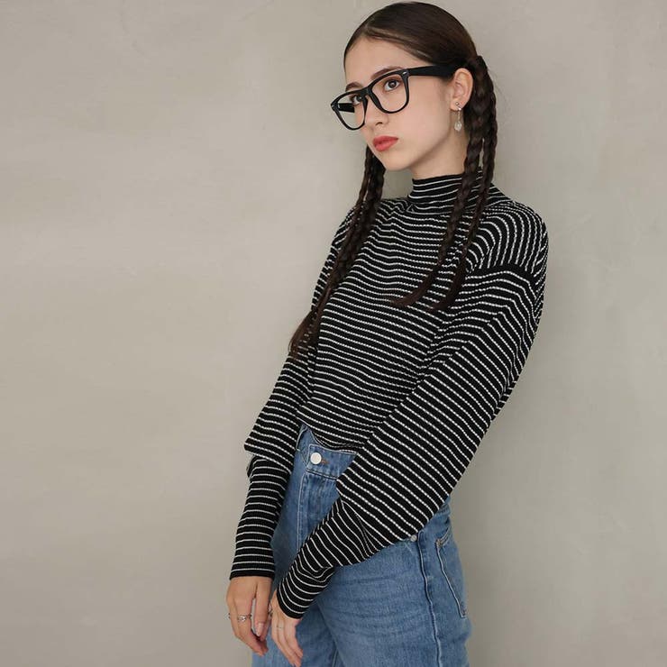 ボーダーハイネックニット | Doula Doula | 詳細画像18 