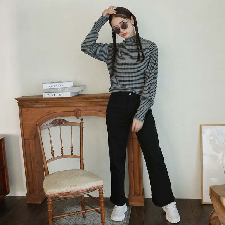 ボーダーハイネックニット | Doula Doula | 詳細画像26 