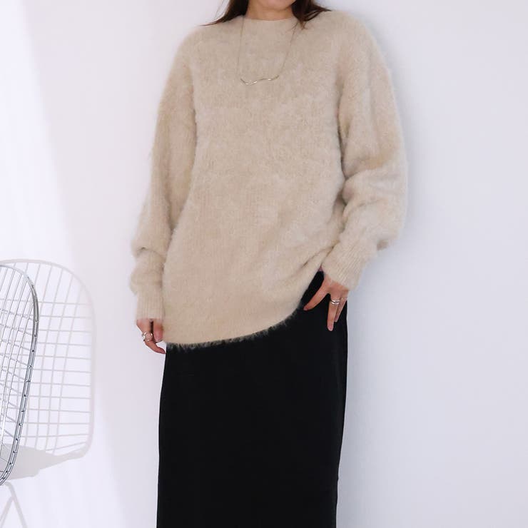 オーバーサイズクルーネックニット | Girly Doll | 詳細画像28 