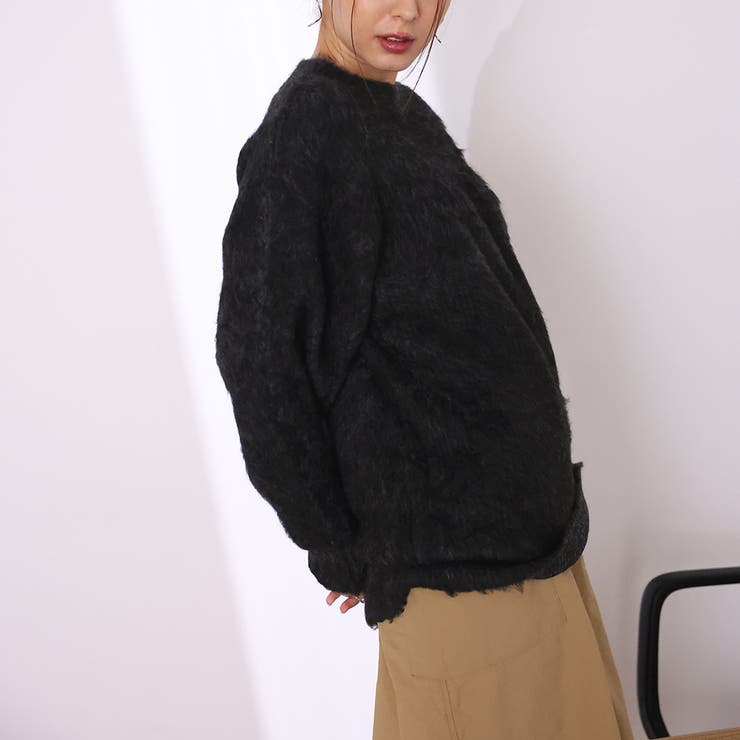 オーバーサイズクルーネックニット | Girly Doll | 詳細画像45 