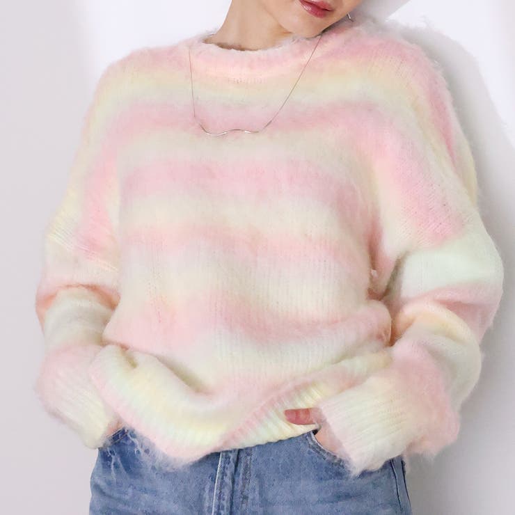 ピンク | グラデーションニット | Doula Doula