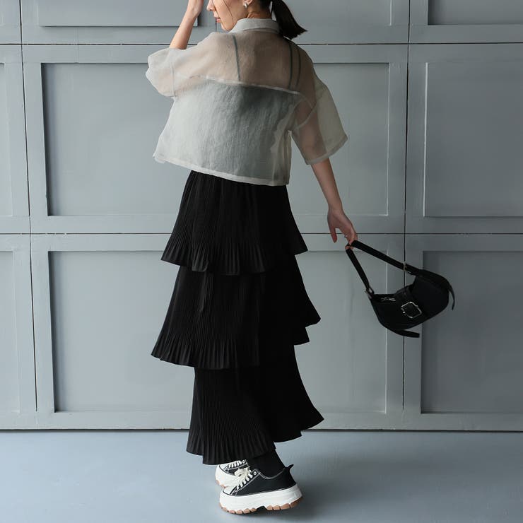 オーガンジーWポケットシャツ | Girly Doll | 詳細画像23 