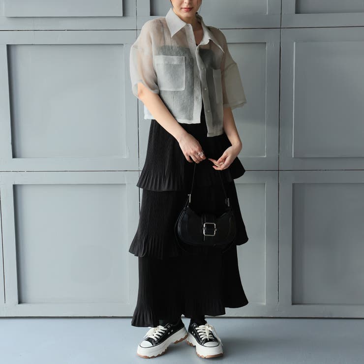 オーガンジーWポケットシャツ | Girly Doll | 詳細画像25 