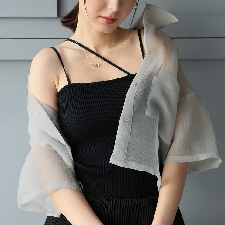 オーガンジーWポケットシャツ | Girly Doll | 詳細画像27 