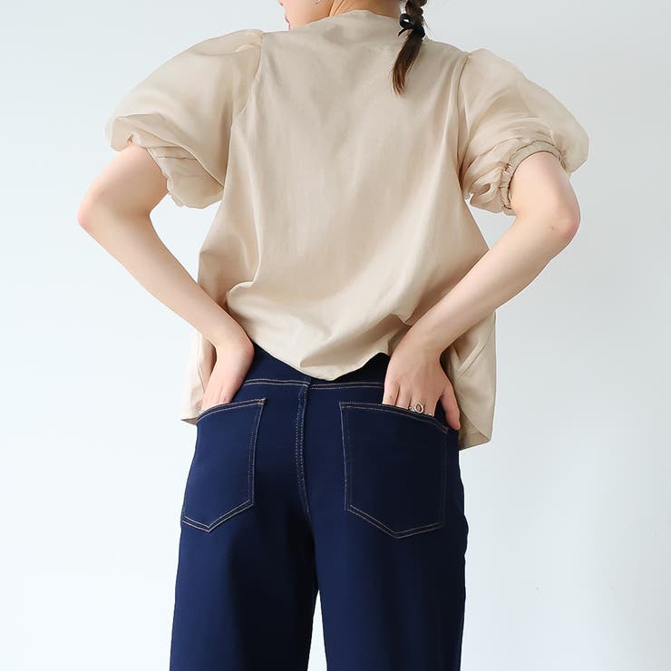 パフスリーブニットトップス [C7140] レディース 20代 30代 40代