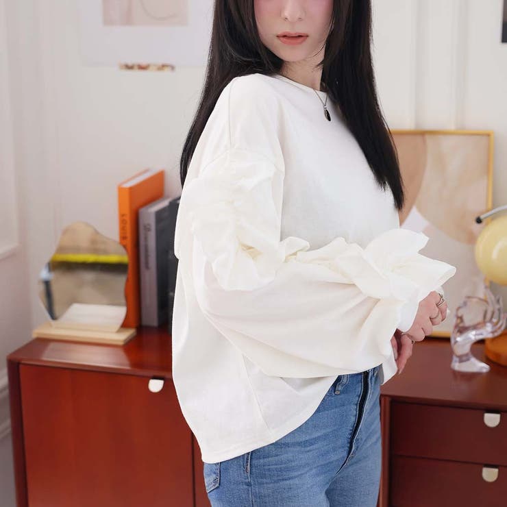 ボリュームフリルカットソー | Girly Doll | 詳細画像18 