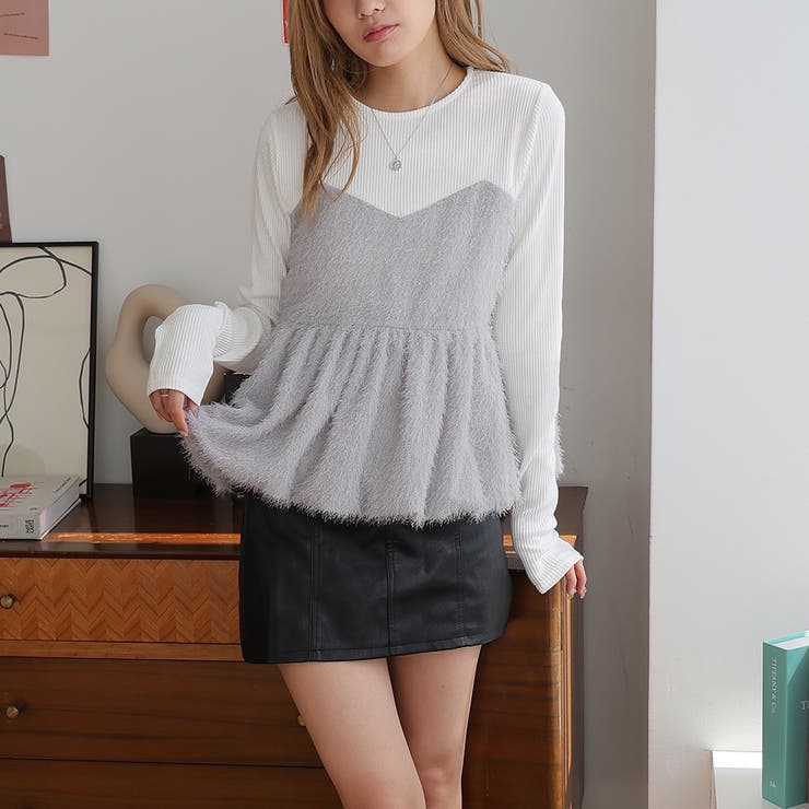 ドッキングペプラムトップス | Girly Doll | 詳細画像2 