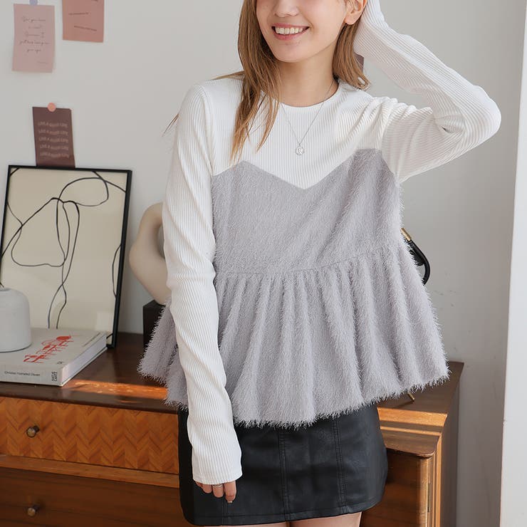 ドッキングペプラムトップス | Girly Doll | 詳細画像3 