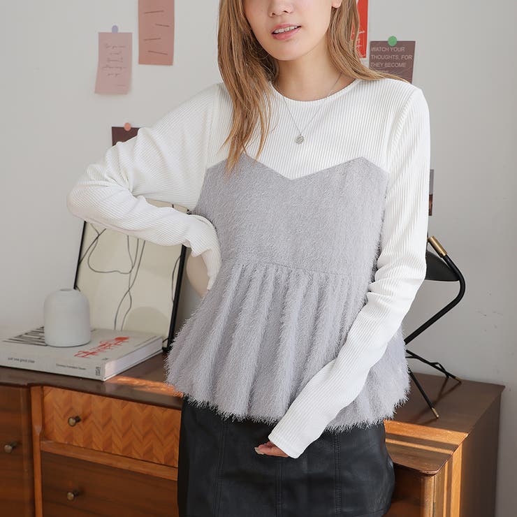 ドッキングペプラムトップス | Girly Doll | 詳細画像4 