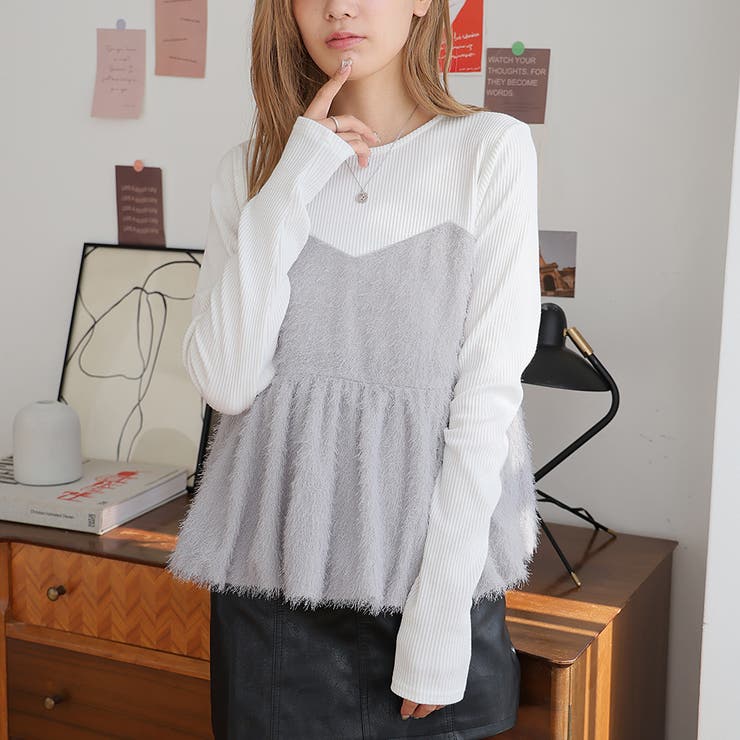 ドッキングペプラムトップス | Girly Doll | 詳細画像6 