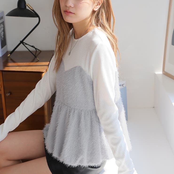 ドッキングペプラムトップス | Girly Doll | 詳細画像7 