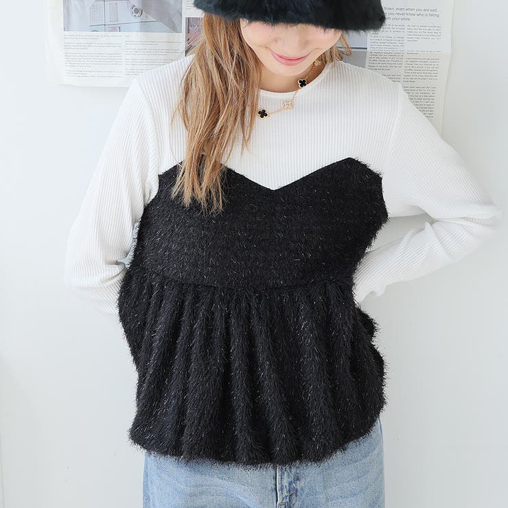 ドッキングペプラムトップス | Girly Doll | 詳細画像10 