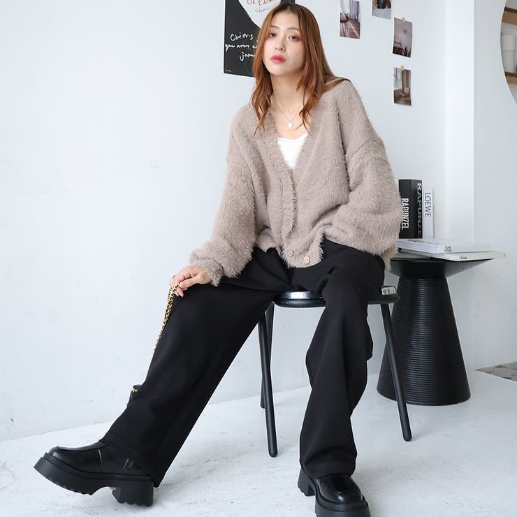 ダンボールニットカーブパンツ | Girly Doll | 詳細画像8 