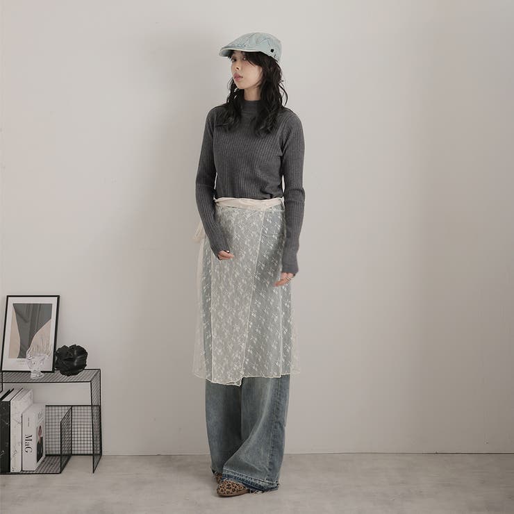 ボトルネックワイドリブニットプルオーバー | Girly Doll | 詳細画像10 