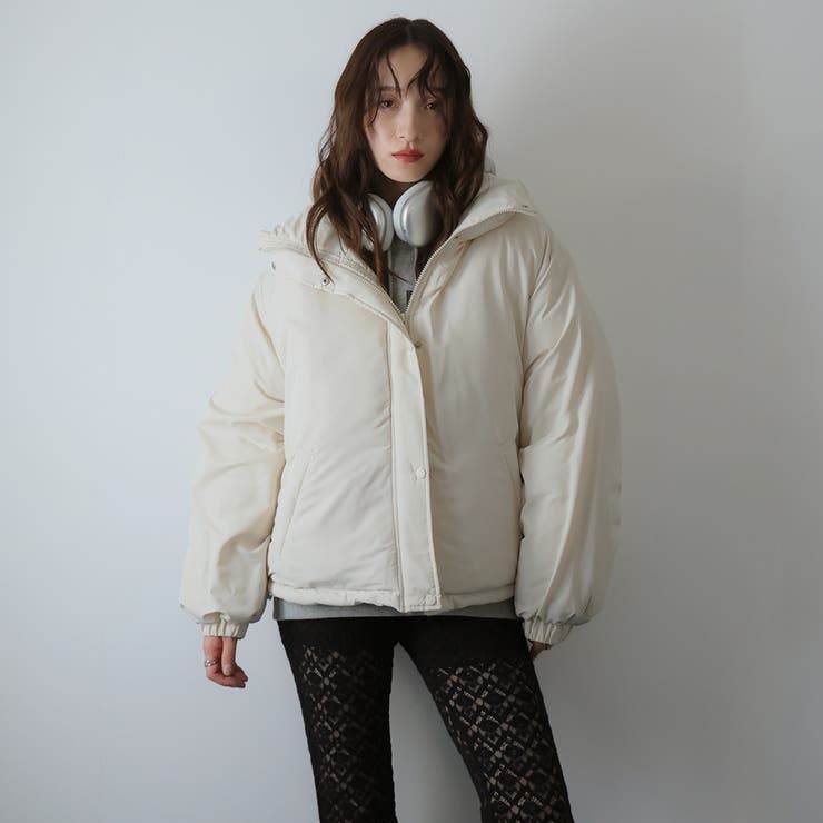 アイボリー | 袖ボリュームショートダウンJK | Girly Doll