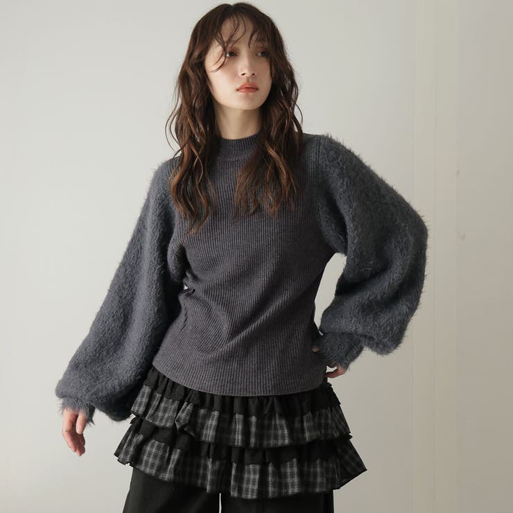 袖フェザーハイネックPO | Girly Doll | 詳細画像2 