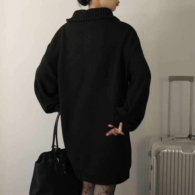 リサイクルポリ ハーフジップニット | Girly Doll | 詳細画像8 