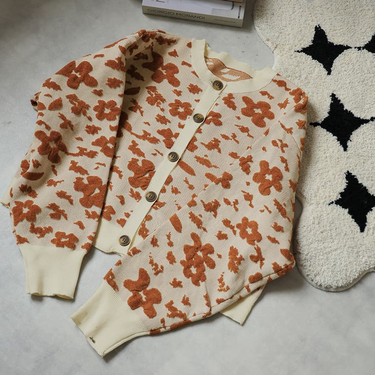 モール花柄ショートカーデ | Girly Doll | 詳細画像2 