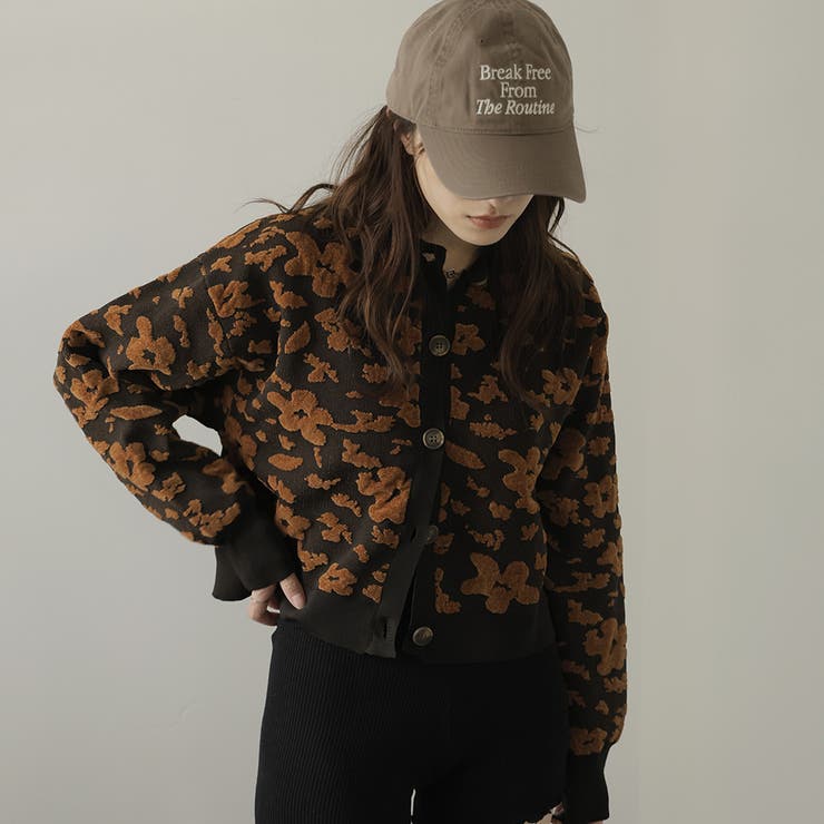 モール花柄ショートカーデ | Girly Doll | 詳細画像5 