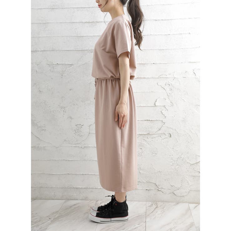 ミニ裏毛ウエストマークワンピース 韓国ファッション 品番 Zj Girly Doll ガーリードール のレディースファッション通販 Shoplist ショップリスト