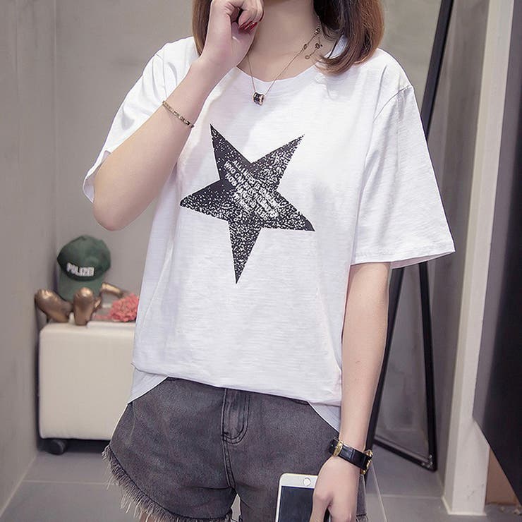 Tシャツ【韓国ファッション】[品番：ZJ000009539]｜Girly Doll