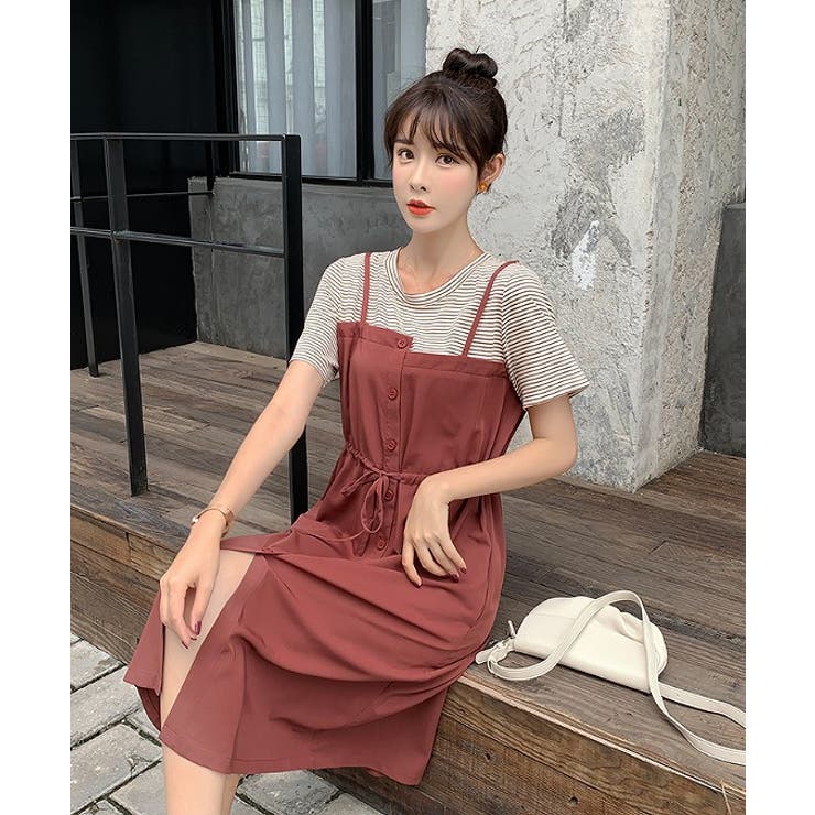 ウエストマークキャミワンピース【韓国ファッション】 | Girly Doll | 詳細画像8 