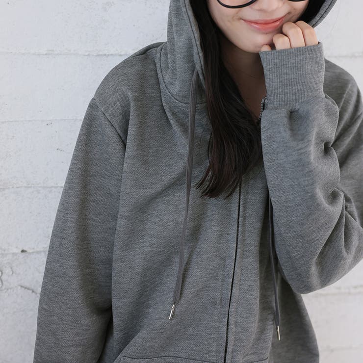 ジップアップパーカ【韓国ファッション】 | Girly Doll | 詳細画像23 