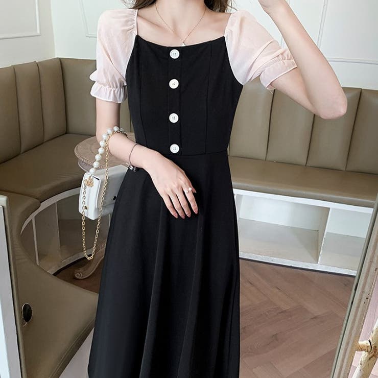 Girly Doll パフスリーブワンピース 21春夏商品 品番 Zj Girly Doll ガーリー ドール のレディースファッション通販 Shoplist ショップリスト