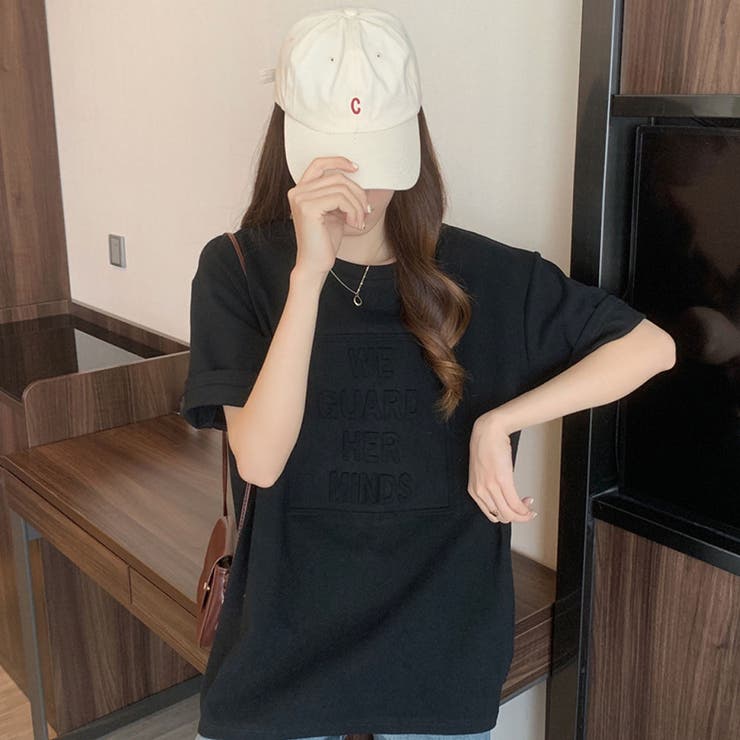 立体ロゴＴシャツ【韓国ファッション】 | Girly Doll | 詳細画像15 