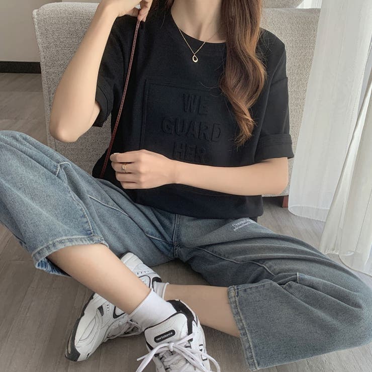 立体ロゴＴシャツ【韓国ファッション】 | Girly Doll | 詳細画像21 