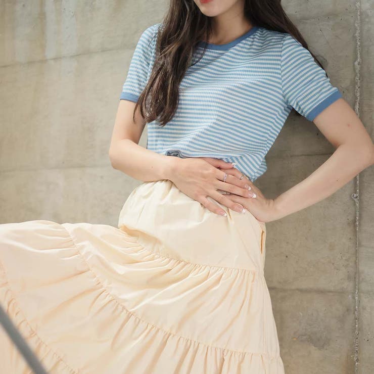 ボーダー半袖Ｔシャツ【韓国ファッション】 | Girly Doll | 詳細画像41 