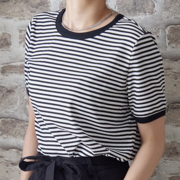 ボーダー半袖Ｔシャツ【韓国ファッション】 | Girly Doll | 詳細画像20 