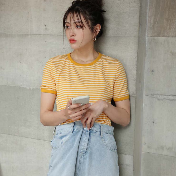 ボーダー半袖Ｔシャツ【韓国ファッション】 | Girly Doll | 詳細画像25 