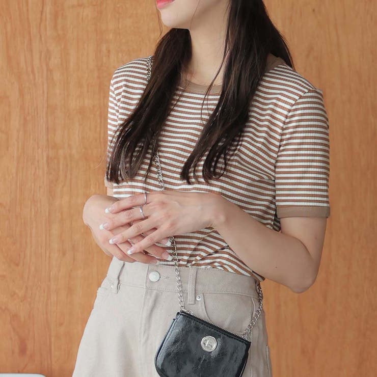 ボーダー半袖Ｔシャツ【韓国ファッション】 | Girly Doll | 詳細画像44 