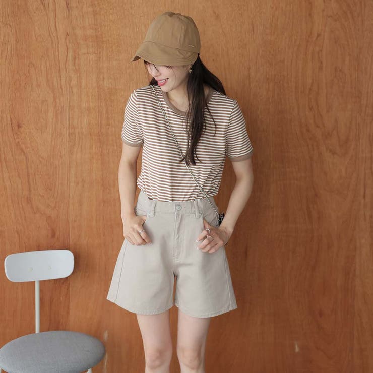 ボーダー半袖Ｔシャツ【韓国ファッション】 | Girly Doll | 詳細画像33 