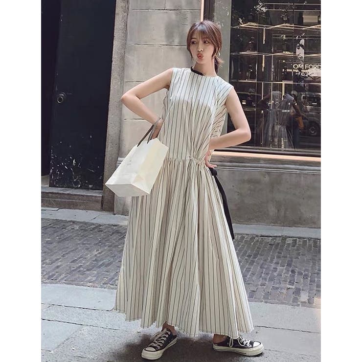 ストライプロングワンピース 品番 Zj Girly Doll ガーリードール のレディースファッション通販 Shoplist ショップリスト