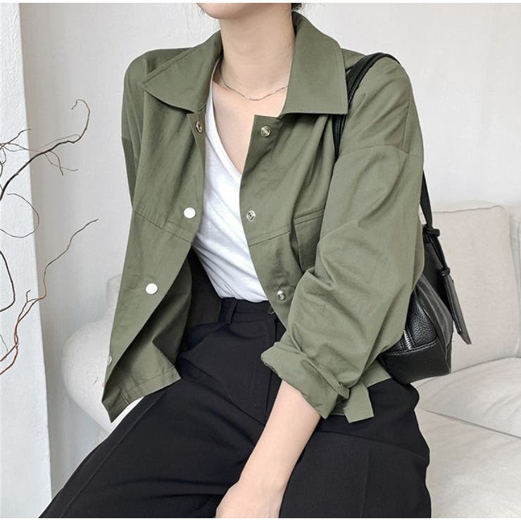 Girlydoll サファリシャツジャケット 21秋冬商品 品番 Zj Girly Doll ガーリードール の レディースファッション通販 Shoplist ショップリスト