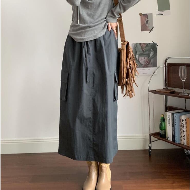 ダークグレー | その他スカート【韓国ファッション】【春夏新商品】 | Girly Doll