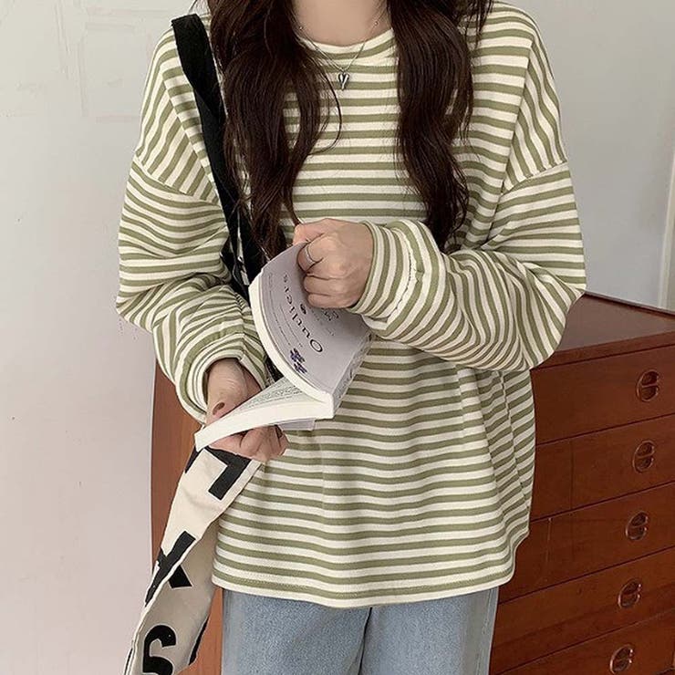 ボーダーカットソー【韓国ファッション】【春夏新商品】 | Girly Doll | 詳細画像2 