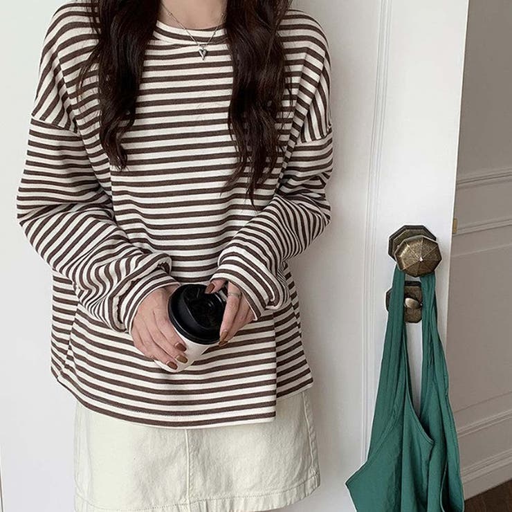 ボーダーカットソー【韓国ファッション】【春夏新商品】 | Girly Doll | 詳細画像6 