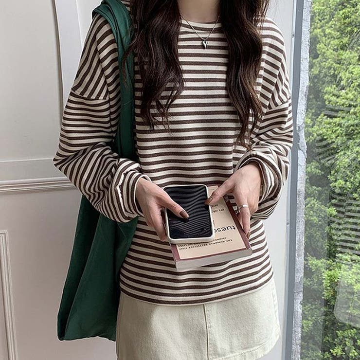 ボーダーカットソー【韓国ファッション】【春夏新商品】 | Girly Doll | 詳細画像7 