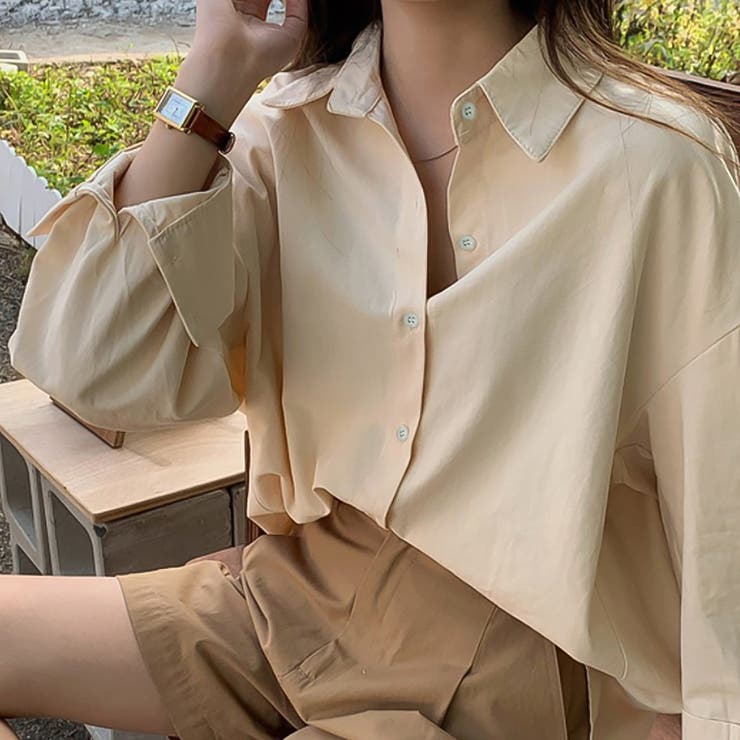 オーバーサイズシャツ【韓国ファッション】【春夏新商品】[品番
