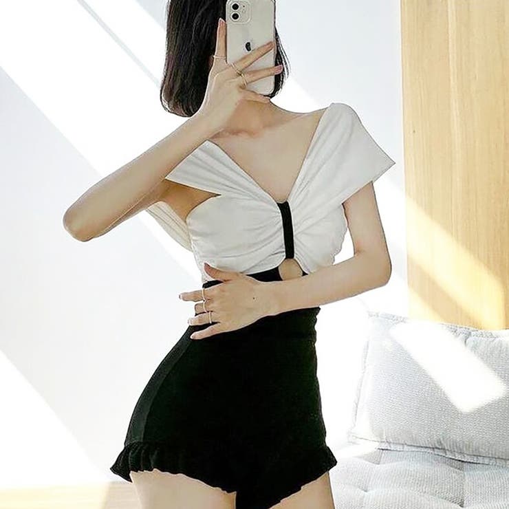 ワンピースオールインワン水着【韓国ファッション】 | Doula Doula | 詳細画像2 