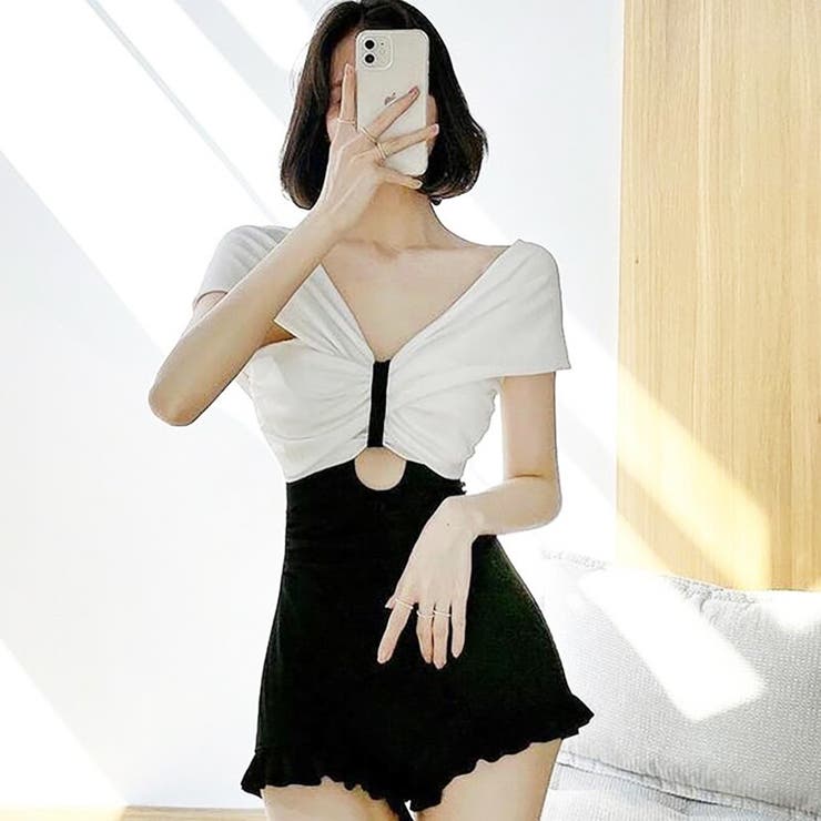 ワンピースオールインワン水着【韓国ファッション】 | Doula Doula | 詳細画像5 